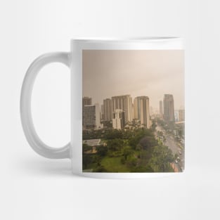 downtown Honolulu on a cloudy day 2 Mug